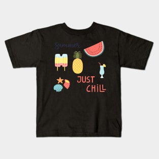 Summer sticker pack Kids T-Shirt